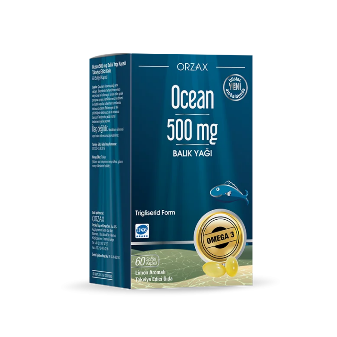 Orzax Ocean 500mg 60 Kapsül - Orzax