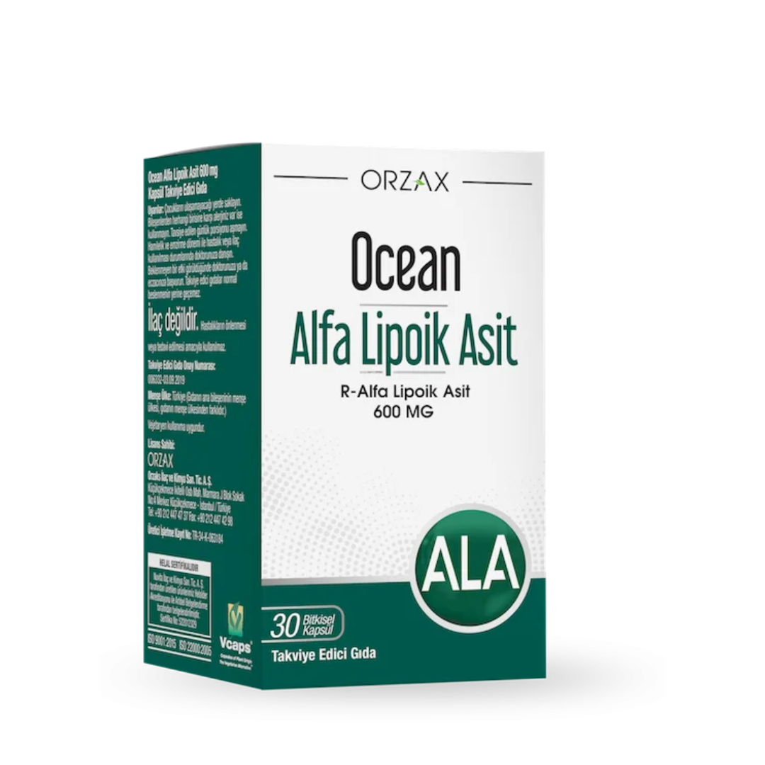 Orzax Ocean Alfa Lipoik Asit 600 mg 30 Tablet - Orzax