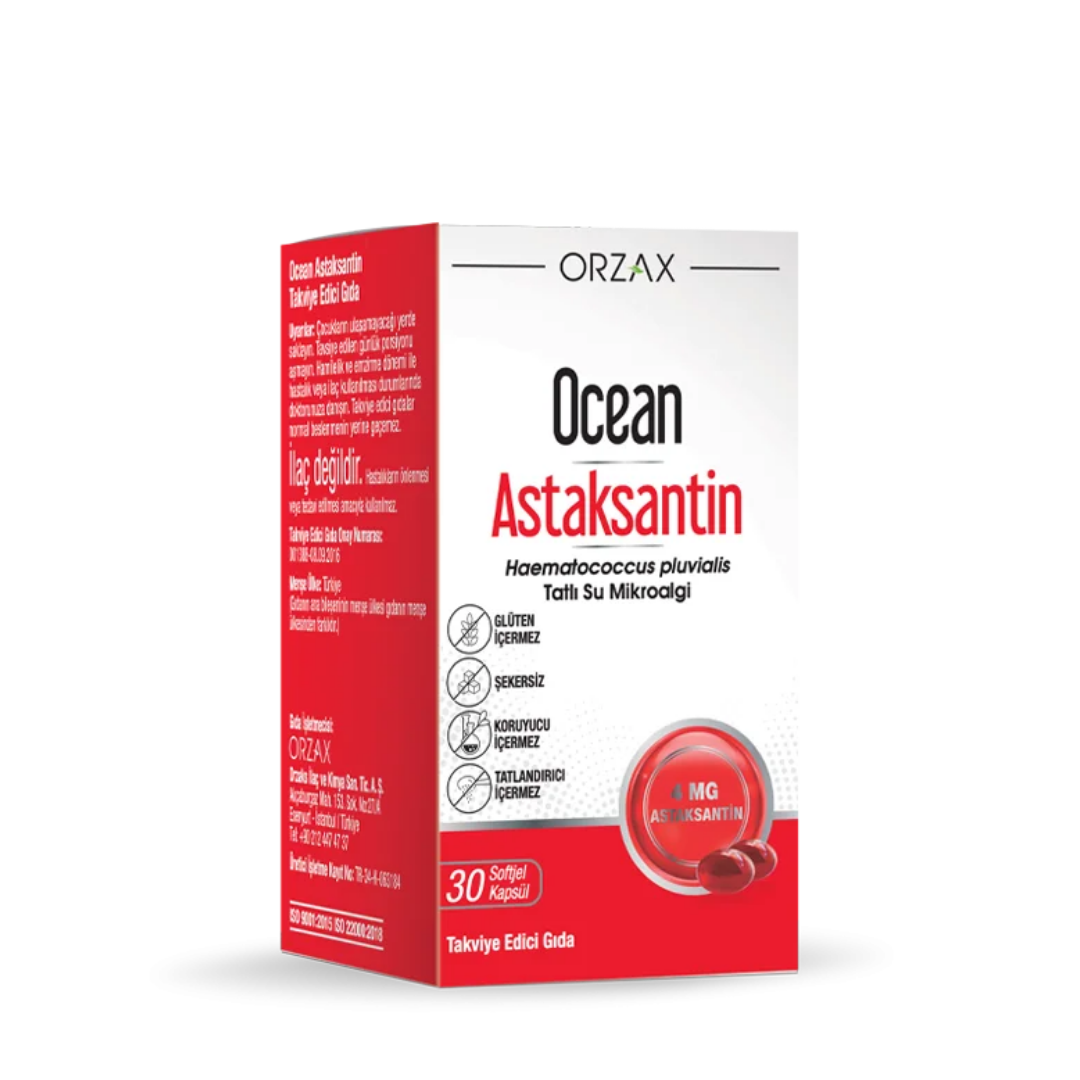 Orzax Ocean Astaksantin 30 Kapsül - Orzax