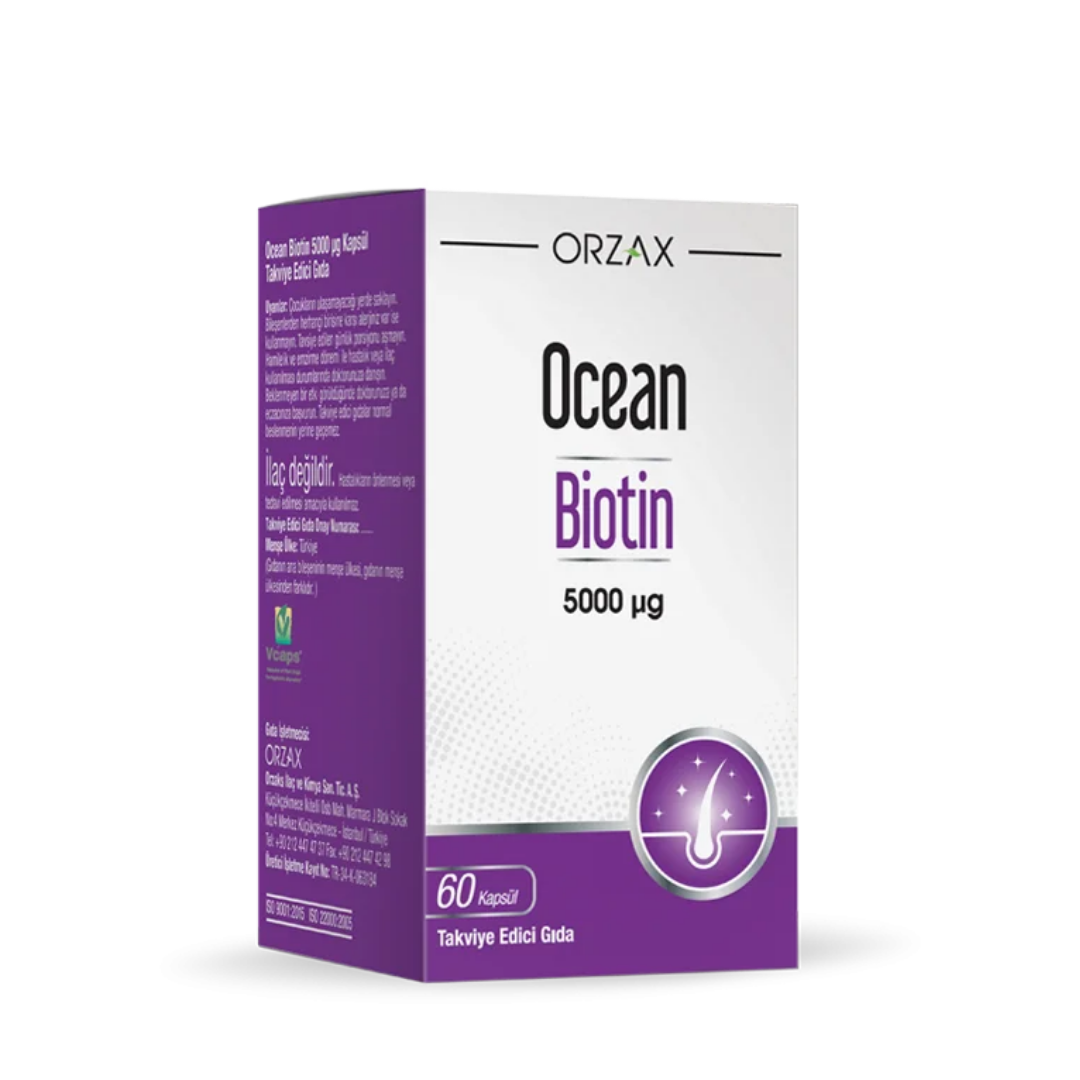 Orzax Ocean Biotin 60 Kapsül - Orzax