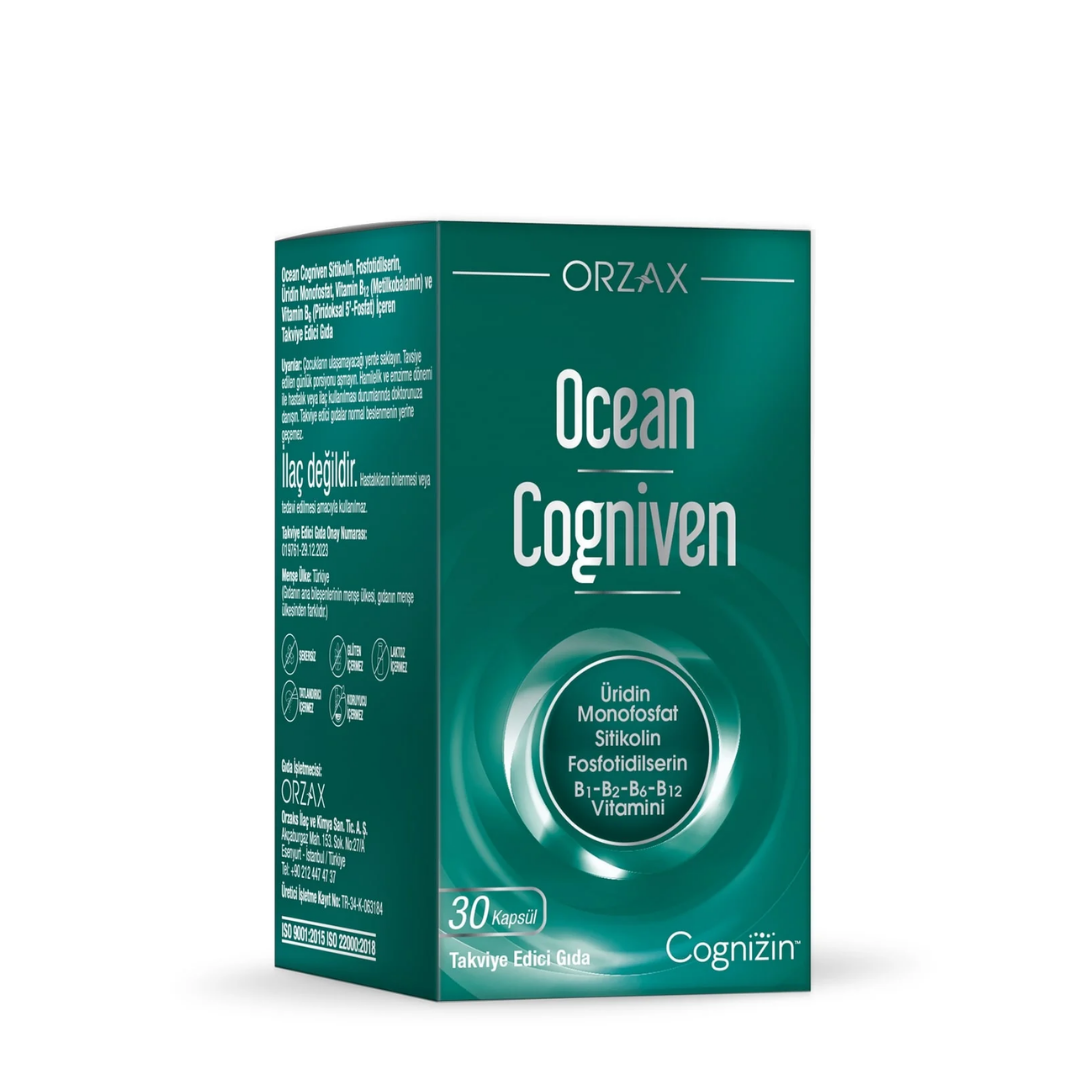 Orzax Ocean Cogniven İçeren Takviye Edici Gıda 30 Kapsül - orzax