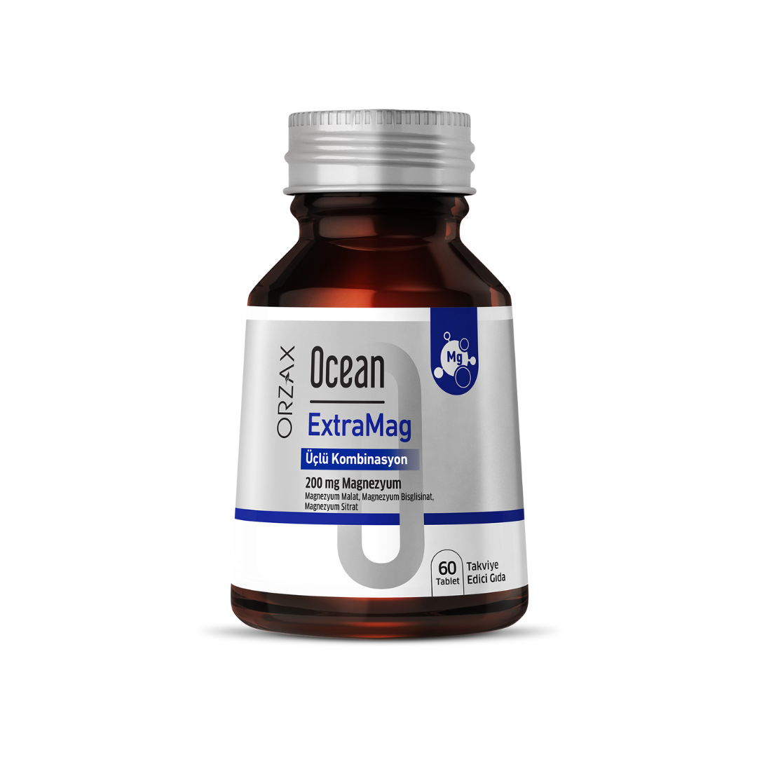 Orzax Ocean ExtraMag Üçlü Magnezyum Kombinasyonu 60 Tablet - orzax
