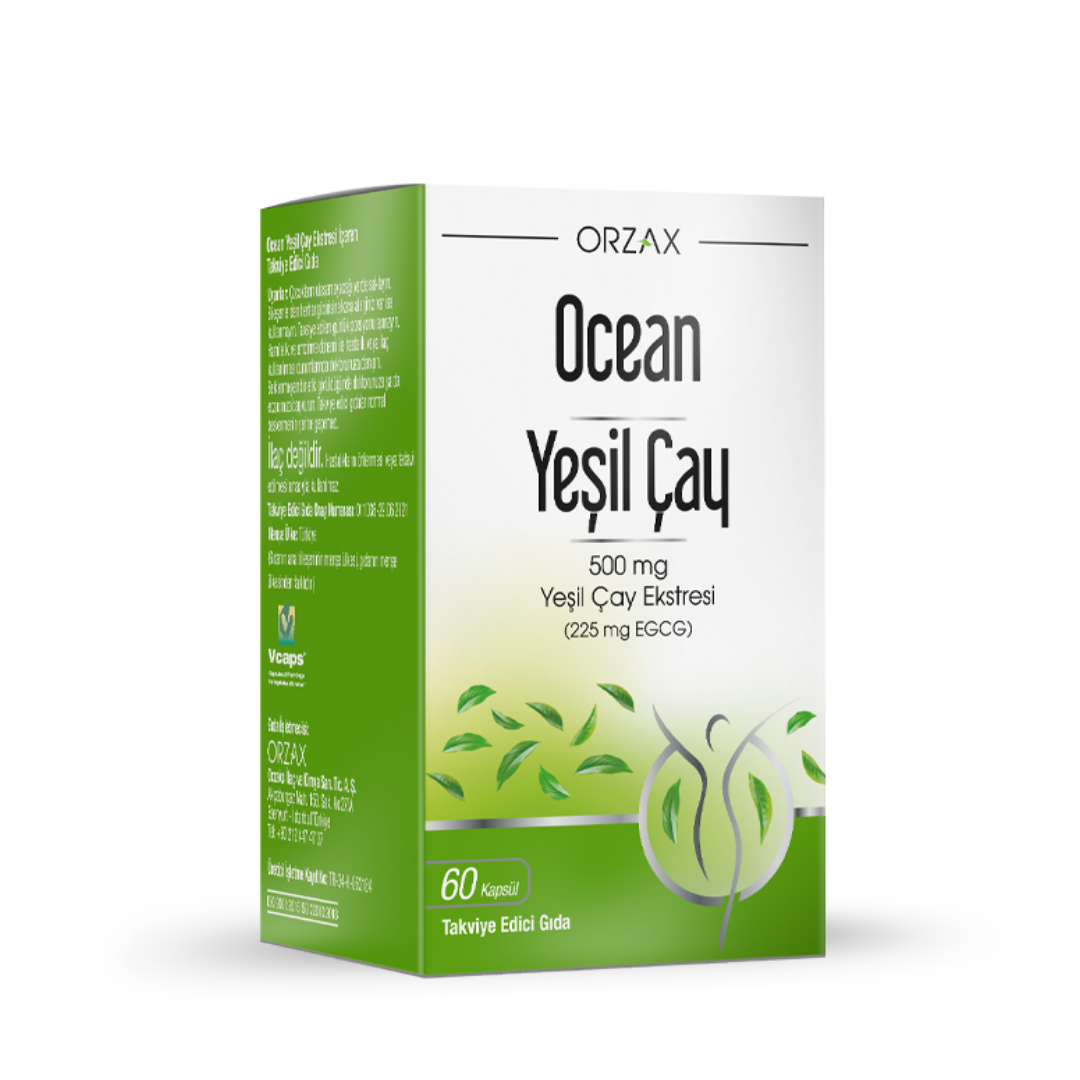 Orzax Ocean Green Tea Takviye Edici Gıda 60 Kapsül - Orzax