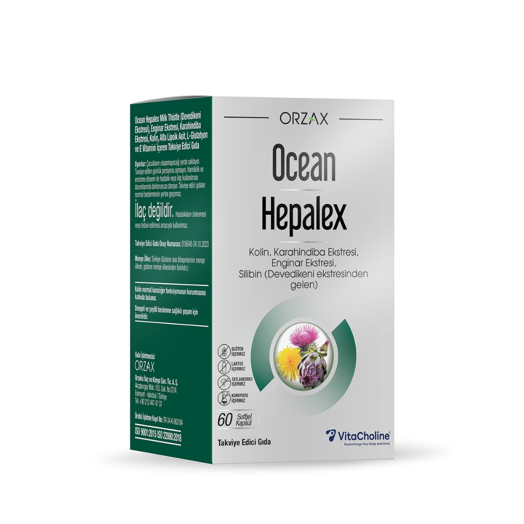 Orzax Ocean Hepalex Takviye Edici Gıda 60 Kapsül - orzax