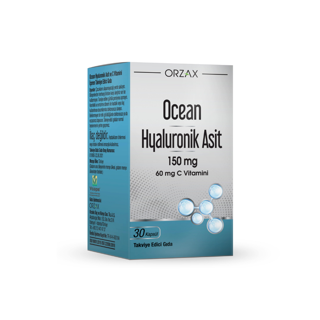 Orzax Ocean Hyaluronik Asit 150 mg 30 Kapsül - Orzax