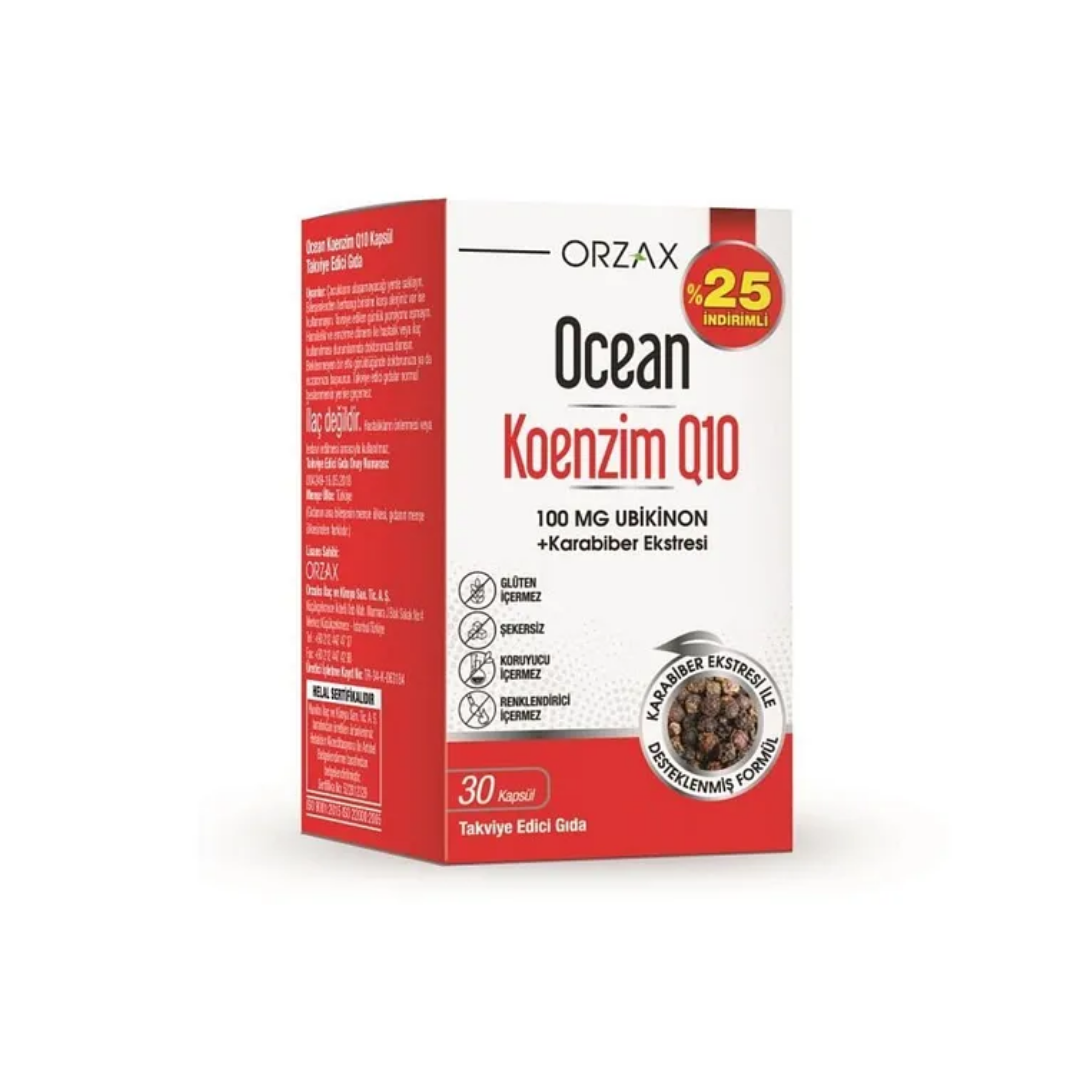 Orzax Ocean Koenzim Q10 30 Kapsül - orzax
