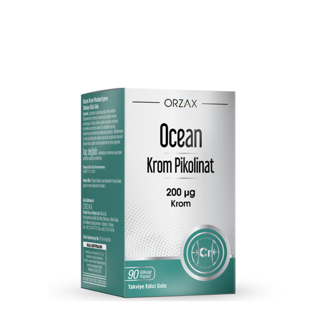 Orzax Ocean Krom Pikolinat 90 Bitkisel Kapsül - Orzax