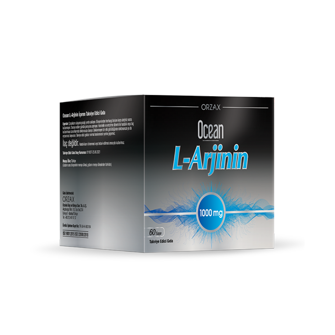 Orzax Ocean L-arjinin 1000 mg 60 Saşe - Orzax