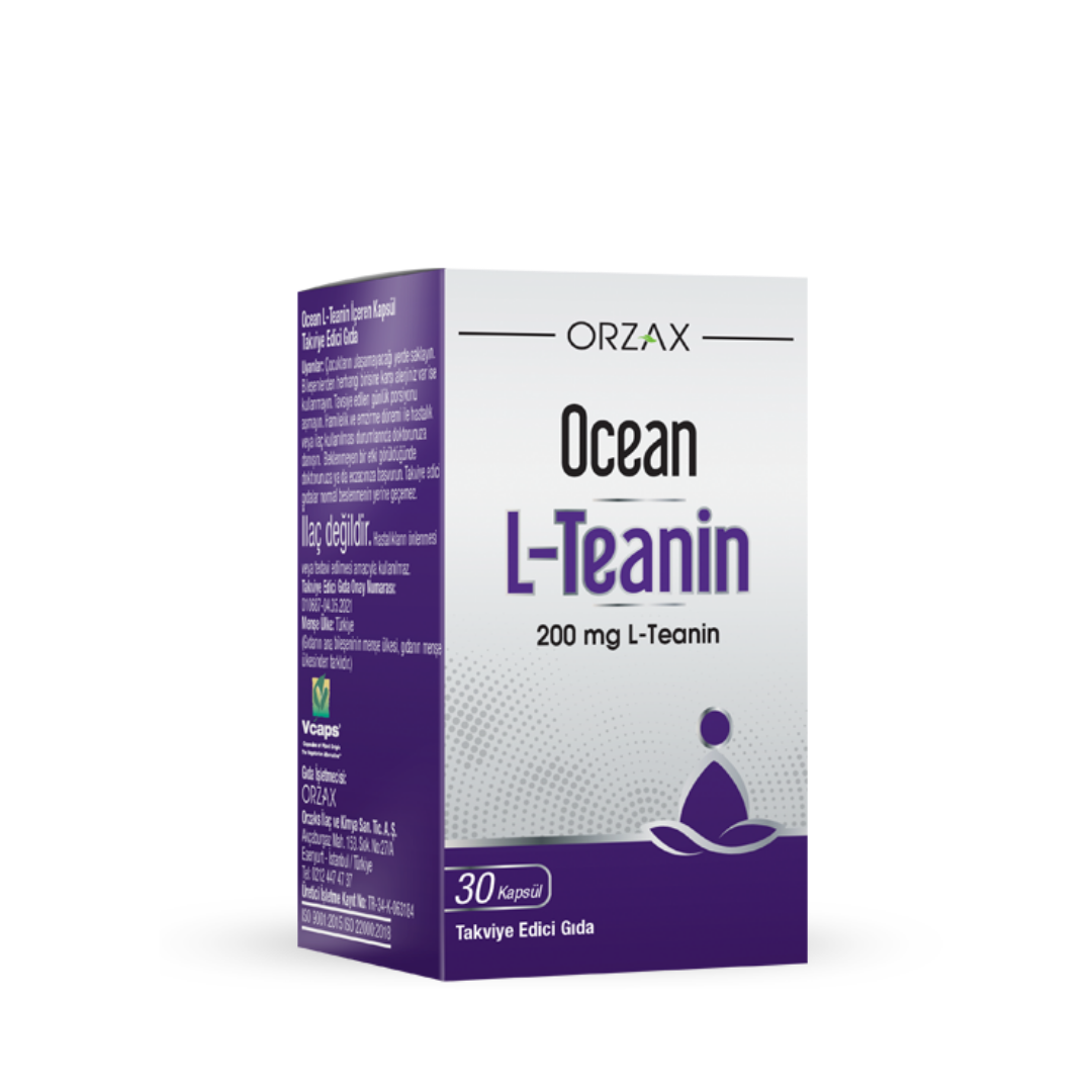 Orzax Ocean L-Teanin Takviye Edici Gıda 30 Kapsül - Orzax