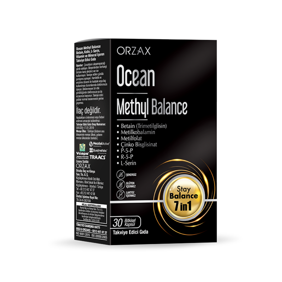 Orzax Ocean Methyl Balance Takviye Edici Gıda 30 Kapsül - Orzax