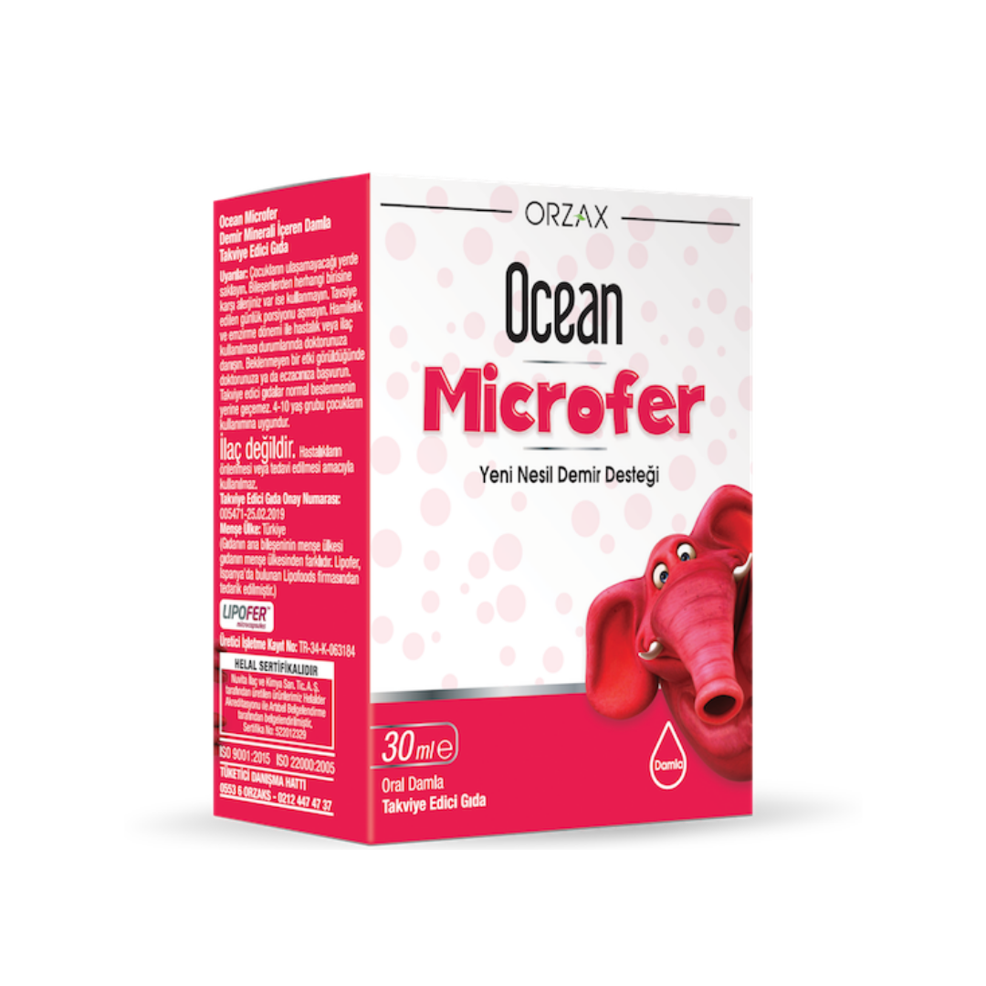 Orzax Ocean Microfer Takviye Edici Gıda 30 ml - Orzax