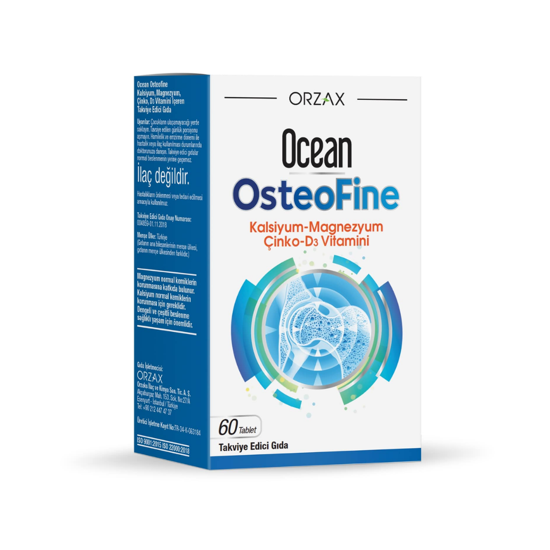 Orzax Ocean OsteoFine Takviye Edici Gıda 60 Tablet - Orzax
