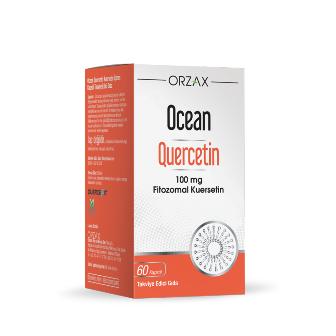 Orzax Ocean Quercetin 100 mg 60 Kapsül - Orzax