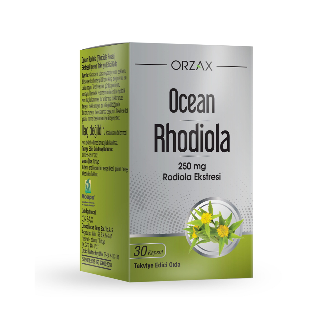 Orzax Ocean Rhodiola Kapsül 250mg 30 Kapsül - Orzax