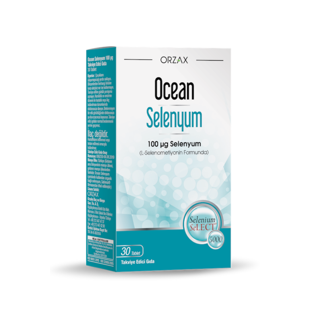 Orzax Ocean Selenyum Takviye Edici Gıda 30 Kapsül - Orzax