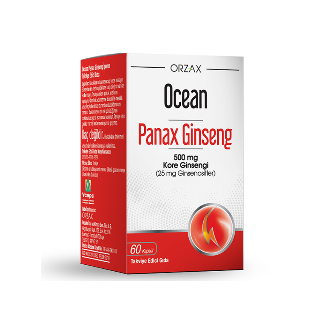 Orzax Panax Ginseng 60 Kapsül - Orzax