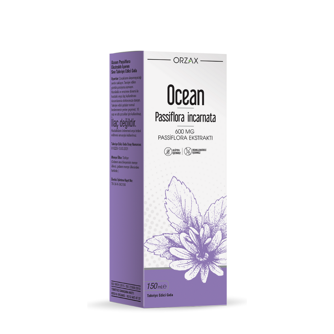 Orzax Passiflora 600 mg Passifflora Extract 150 ml - Orzax