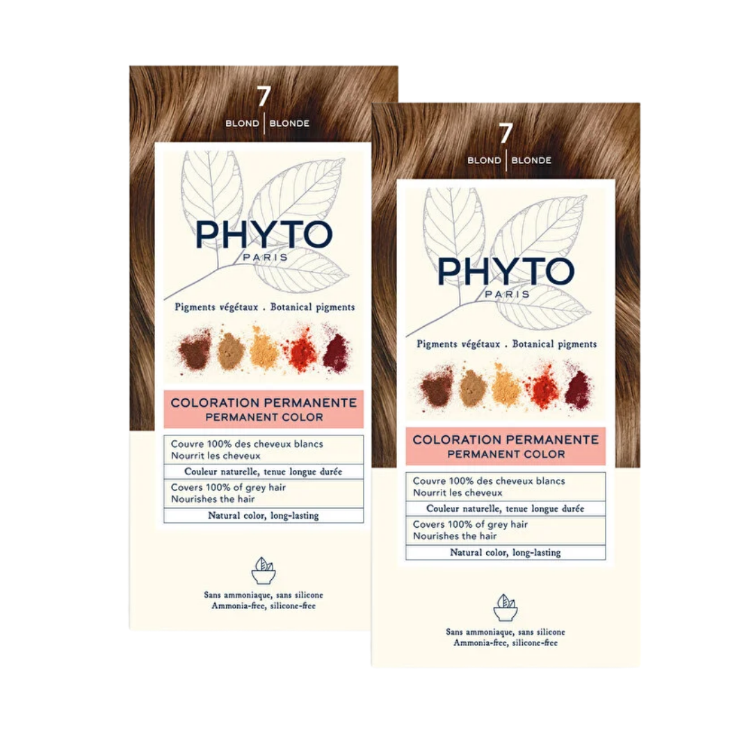 Phyto Phytocolor 7 Kumral Amonyaksız Kalıcı Bitkisel Saç Boyası İkili Avantaj Set - Phyto