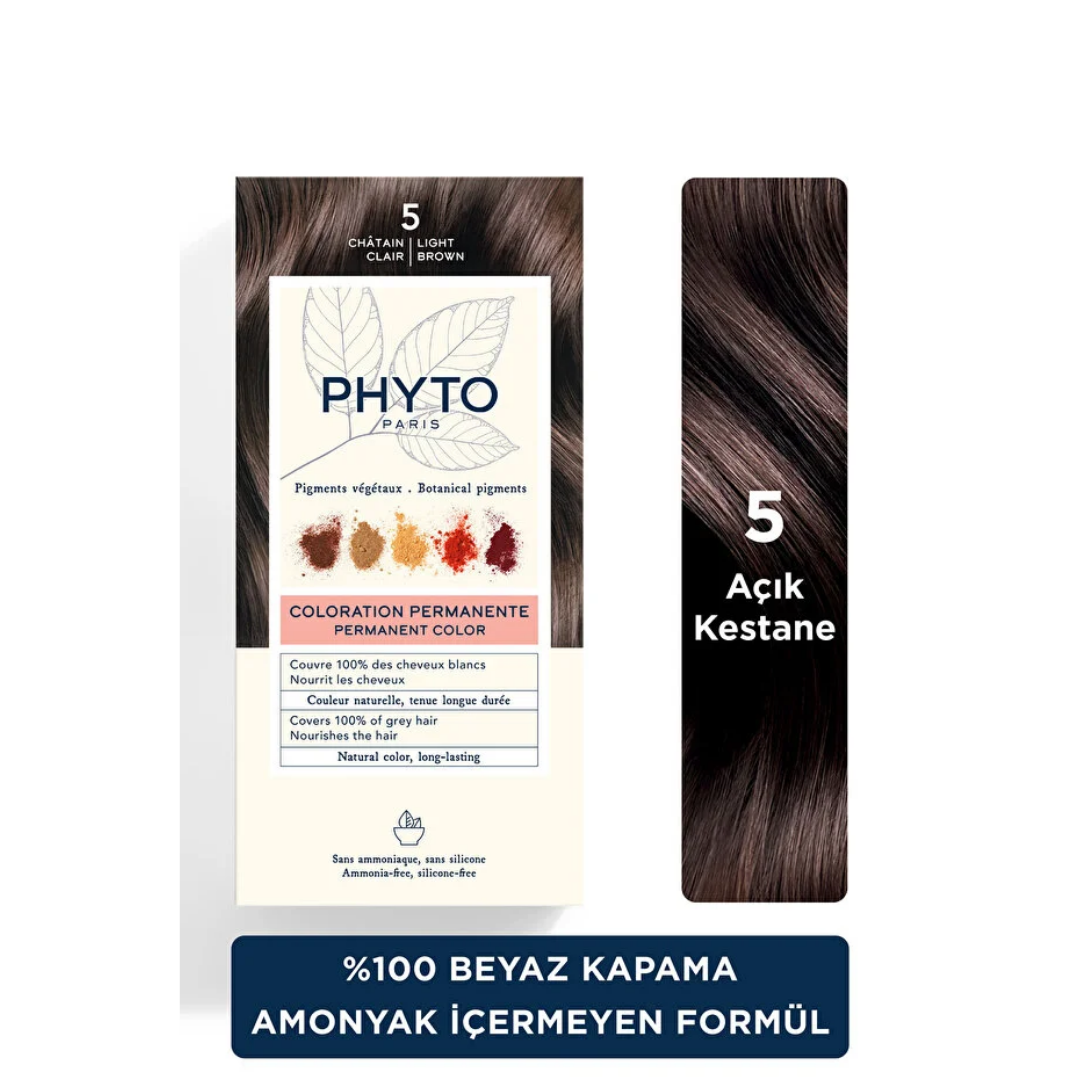 Phyto Phytocolor Bitkisel Saç Boyası - 5 - Açık Kestane - Phyto
