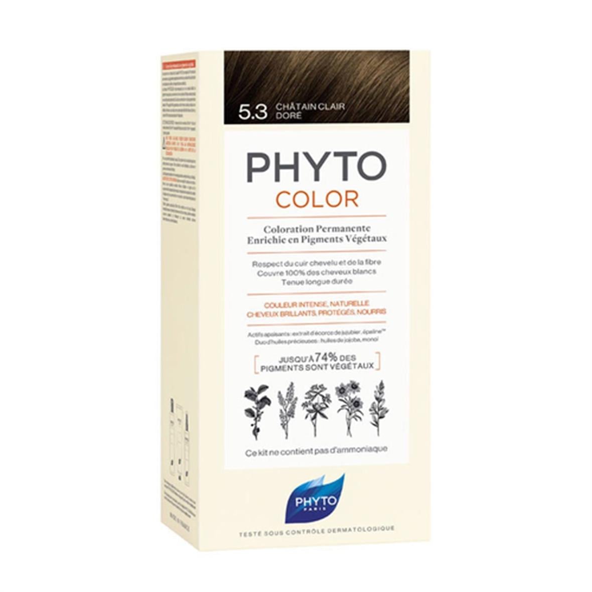 Phyto Phytocolor Bitkisel Saç Boyası - 5.3 - Açık Kestane Dore - Phyto Saç Bakım