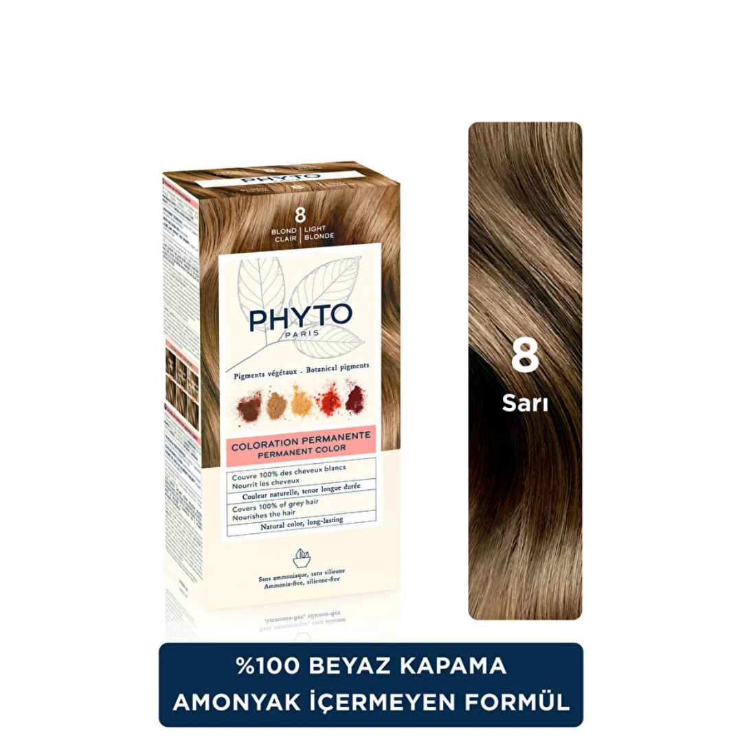 Phyto Phytocolor Bitkisel Saç Boyası - 8 Sarı - Phyto