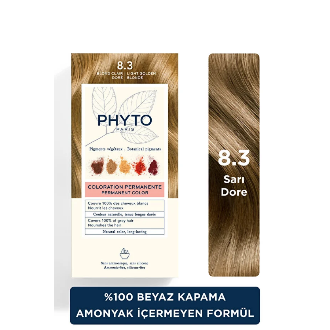 Phyto Phytocolor Bitkisel Saç Boyası 8.3 Sarı Dore Yeni Formül - Phyto