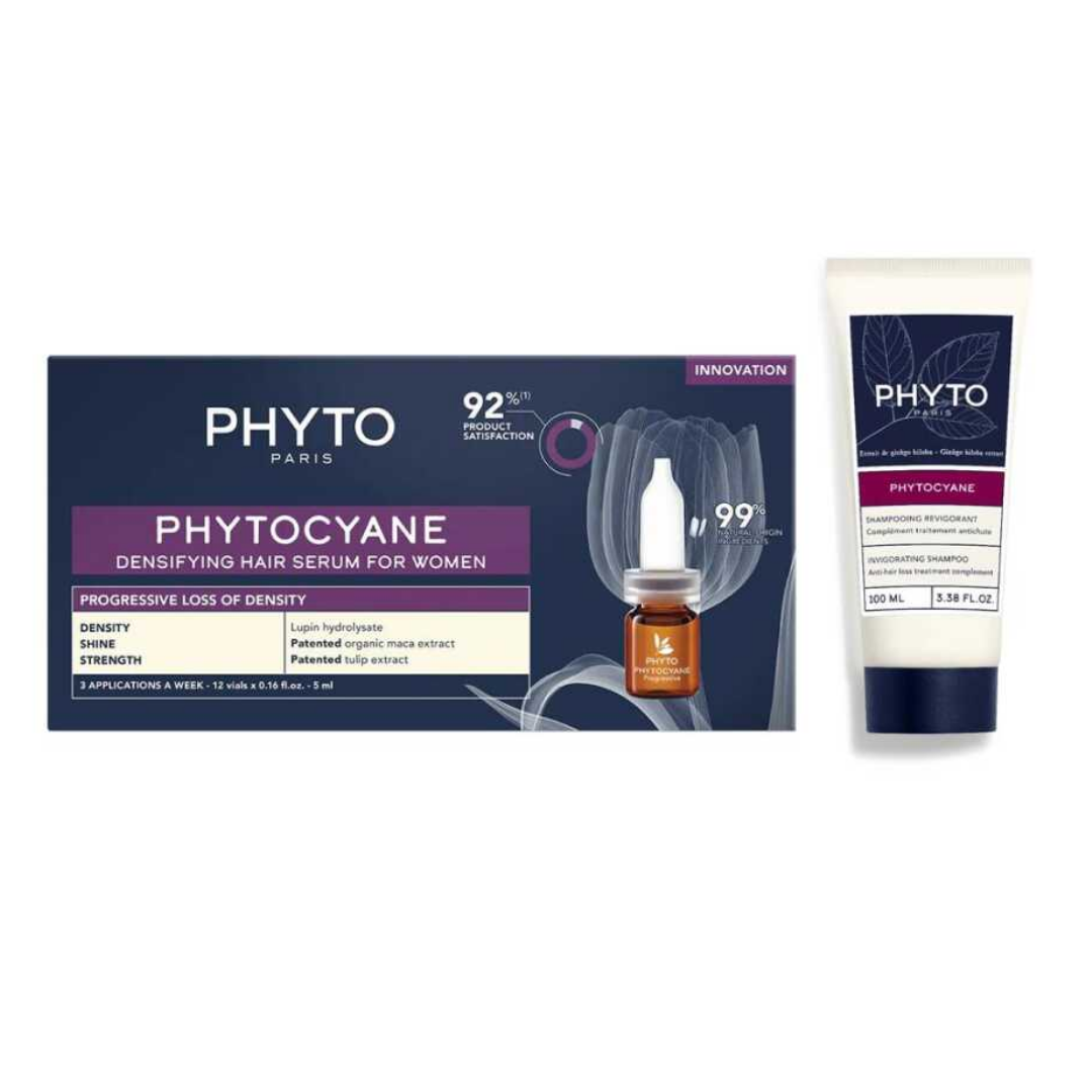 Phyto Phytocyane Kadın Serum ve Şampuan 100 ml Yoğun Dökülme Karşıtı Set - Phyto