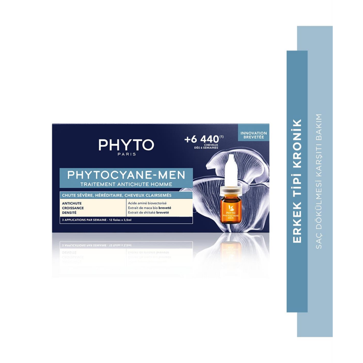 Phytocyane Erkek Tipi Kronik Saç Dökülmesi Karşıtı Bakım Serumu 12x5 ml - Phyto Saç Bakım