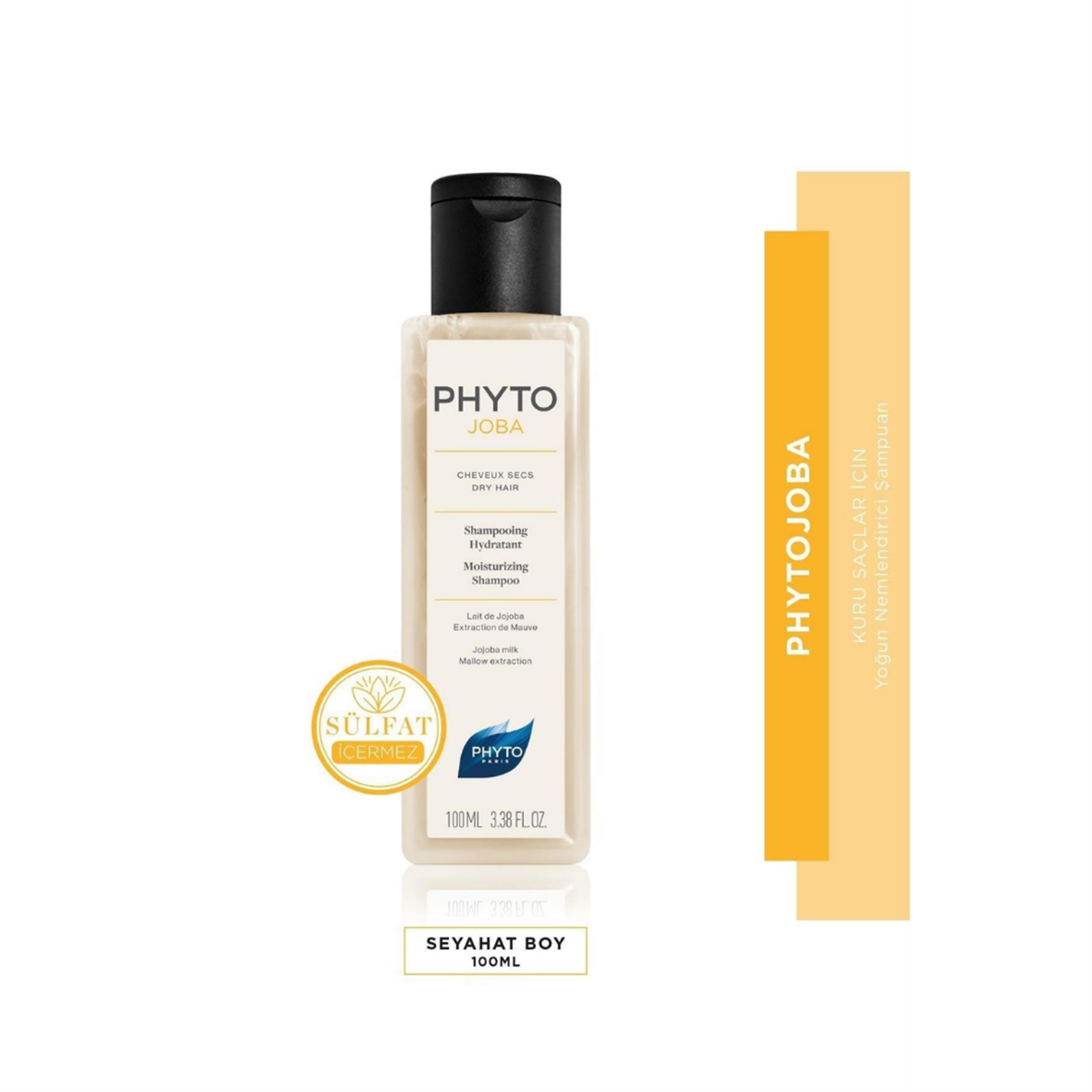 Phytojoba Shampoo Kuru Saçlar için Yoğun Nemlendirici Sülfatsız Şampuan 100 ml - Phyto Saç Bakım