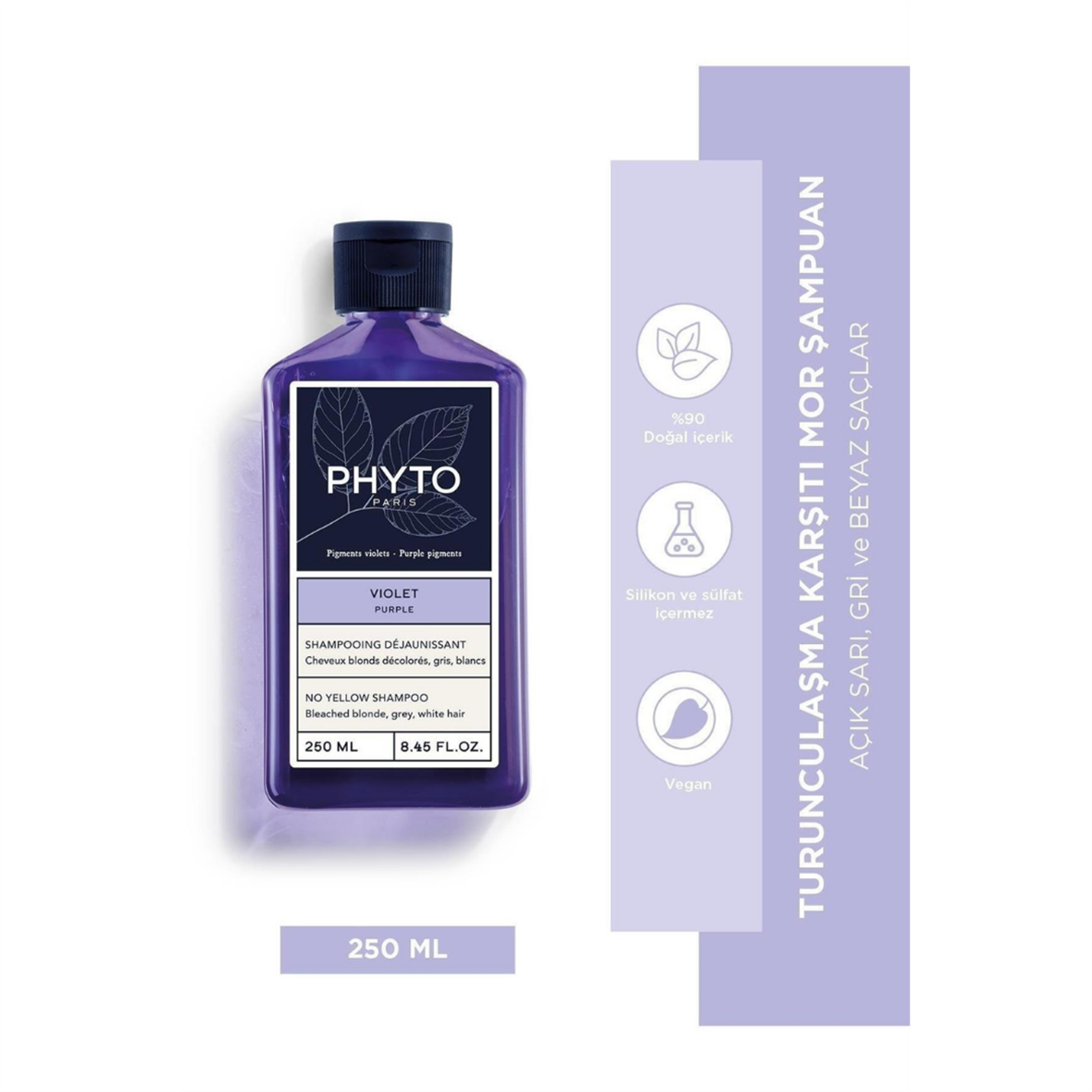 PhytoPurple Shampoo 250ml - Phyto Saç Bakım