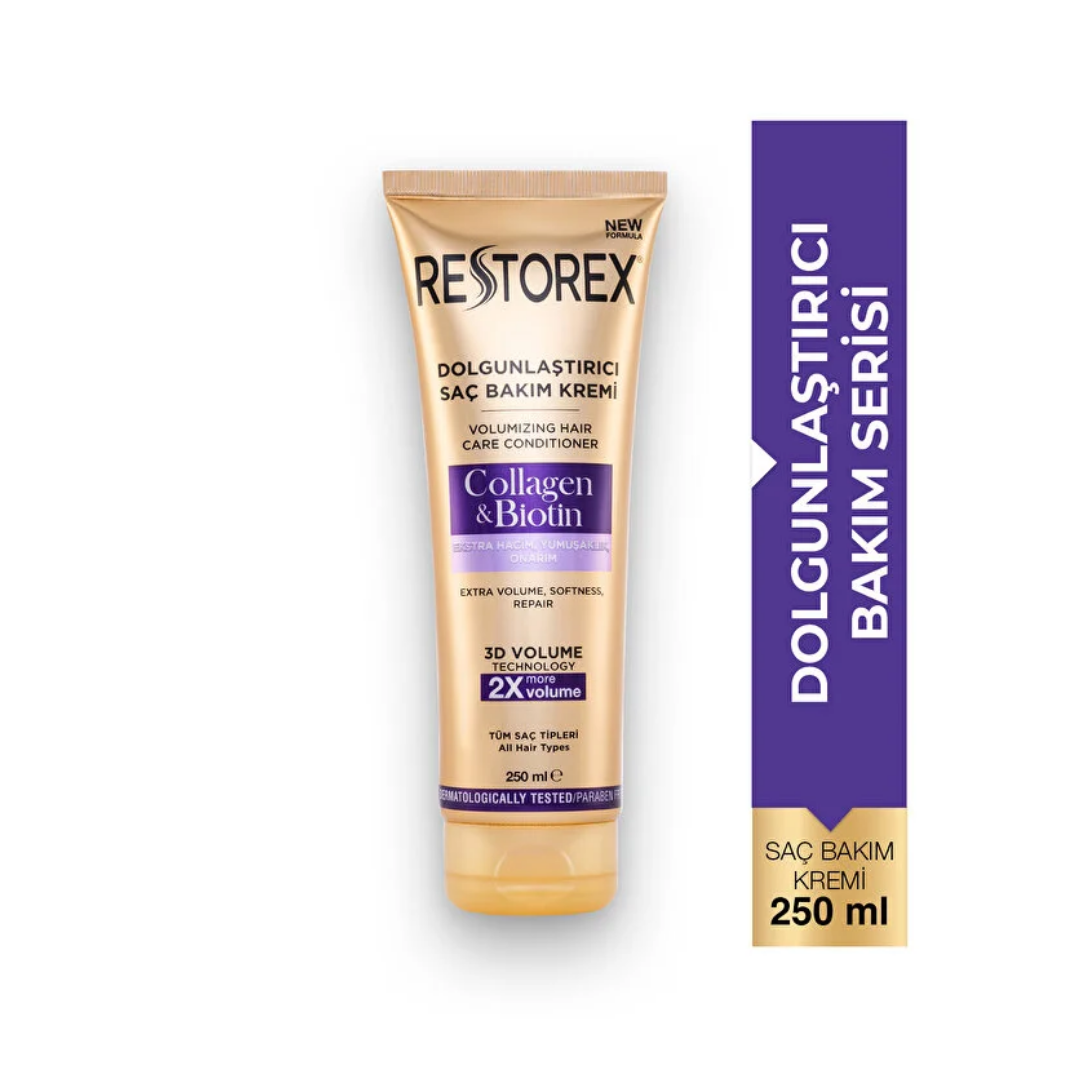 Restorex Collagen Biotin Dolgunlaştırıcı Saç Bakım Kremi 250 ml - Restorex
