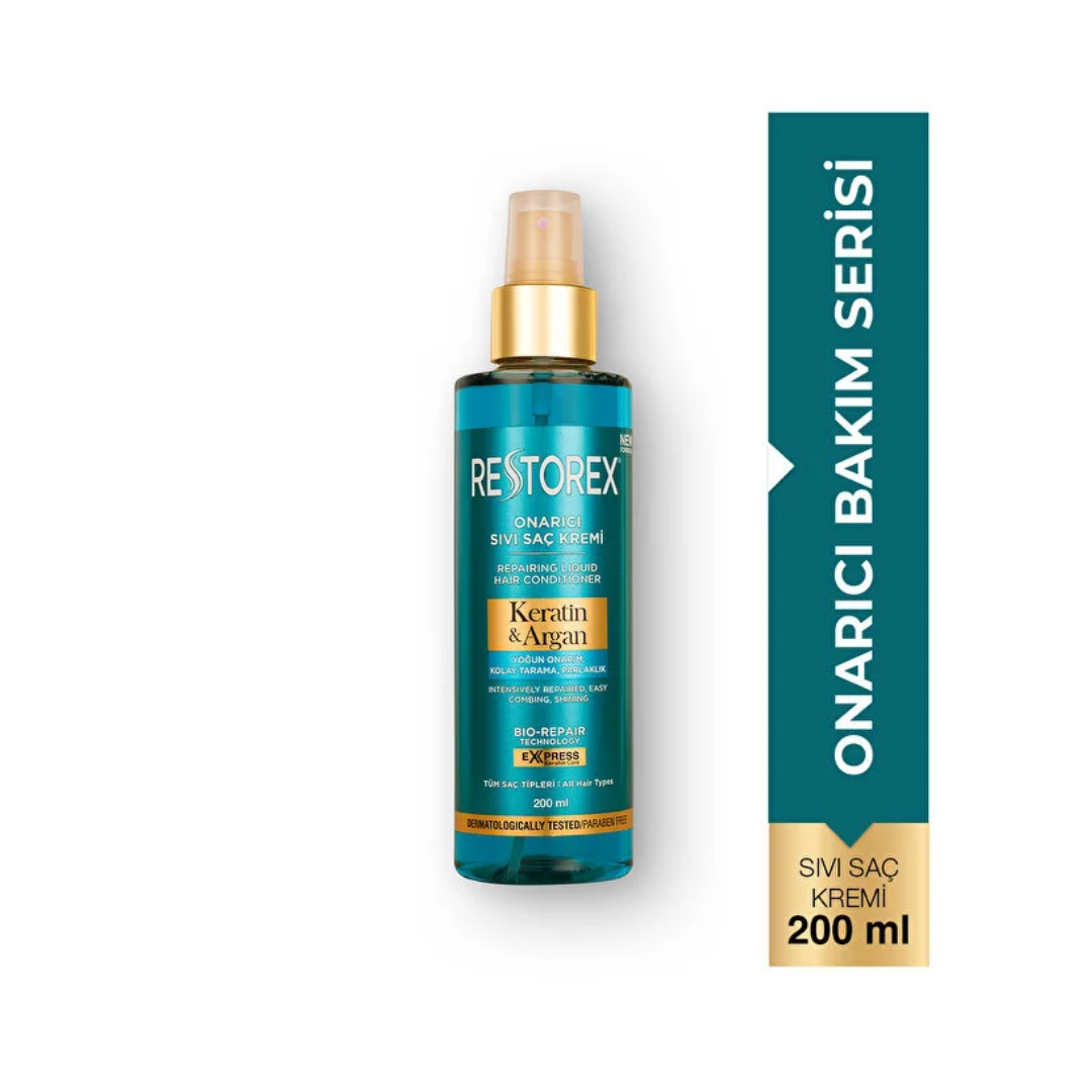 Restorex Keratin ve Argan Sıvı Saç Kremi 200 ml - Restorex