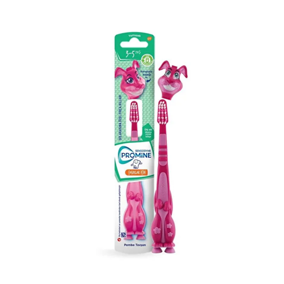 Sensodyne Promine Çocuklar İçin Yumuşak Diş Fırçası Pembe Tavşan - Sensodyne