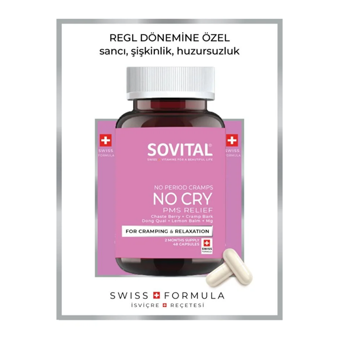 Sovital No Cry Takviye Edici Gıda 48 Kapsül - Sovital