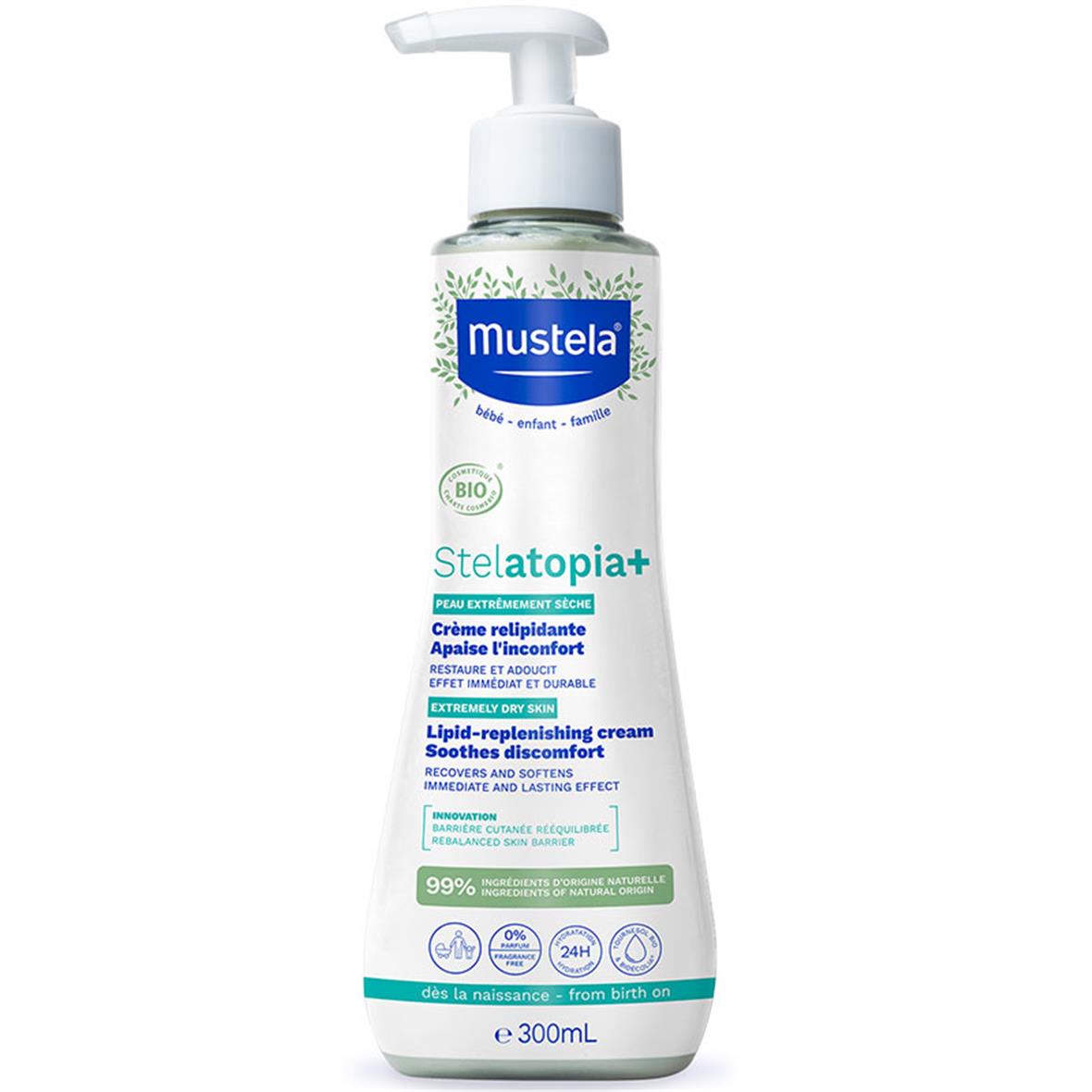 Stelatopia Cilt Bariyeri Yenileyici - Rahatlatıcı Krem 300ml - Mustela