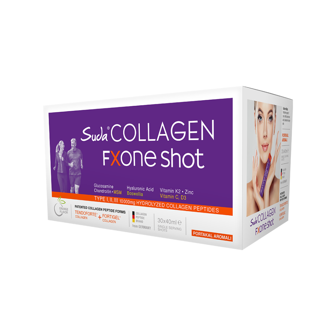Suda Collagen Fxone Shot Portakal 30 x 40 ml - Suda Collagen