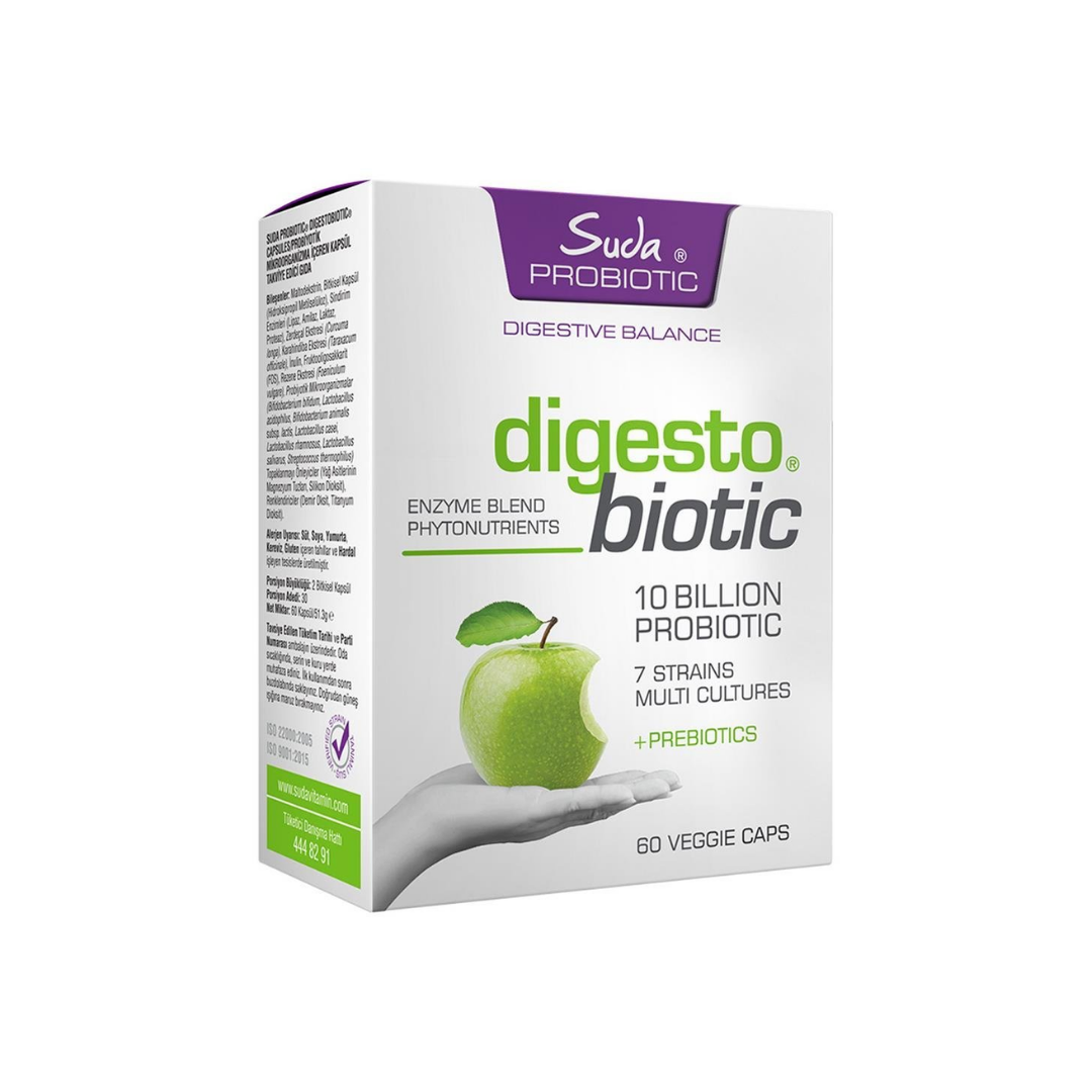 Suda Probiotic Digestobiotic Takviye Edici Gıda 60 Kapsül - Suda Vitamin