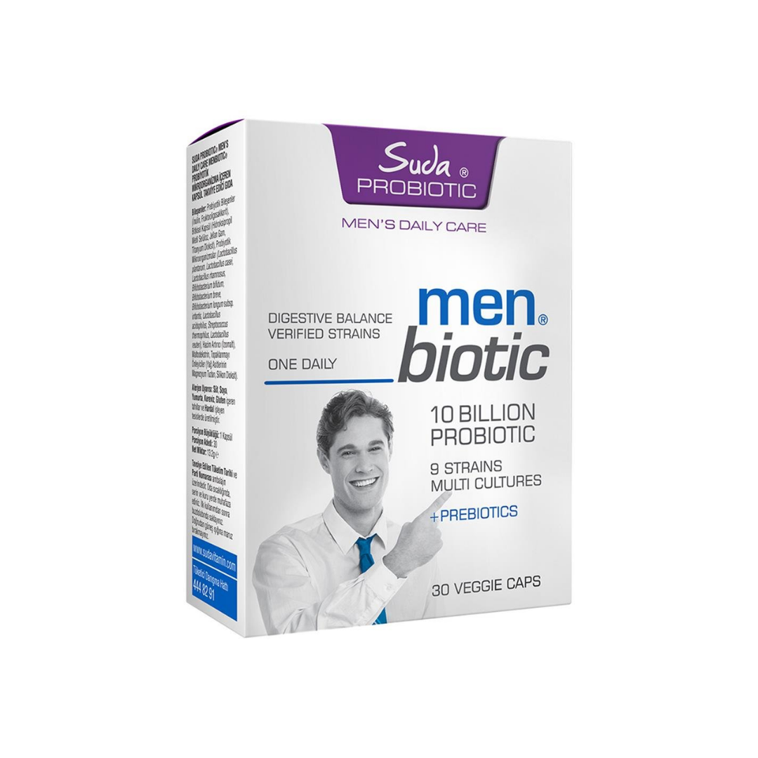 Suda Probiotic Men Daily Care Probiotics 30 Kapsül - Suda Vitamin