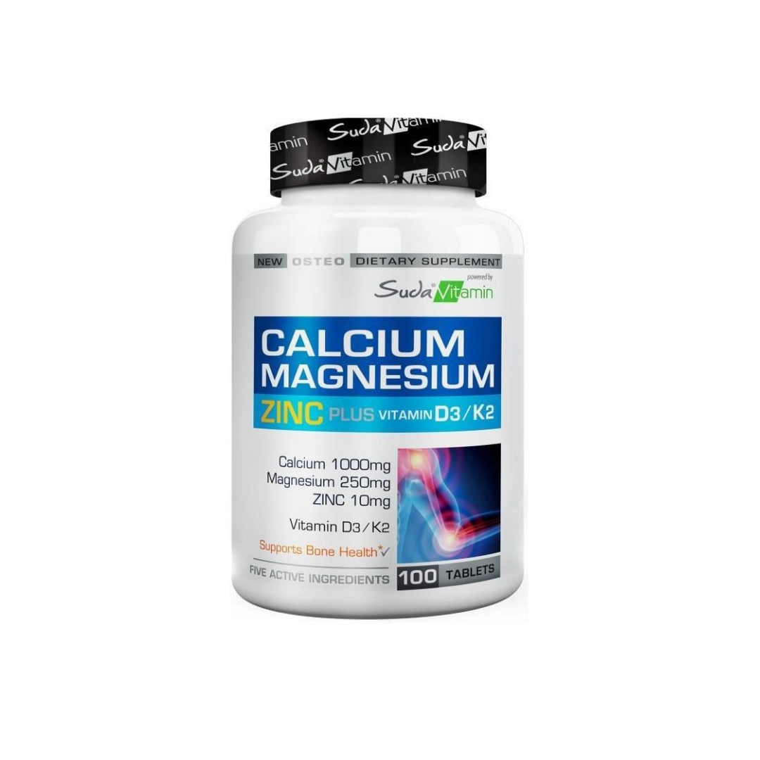 Suda Vitamin Calcium Magnesium Zinc Plus 100 Tablet - Suda Vitamin