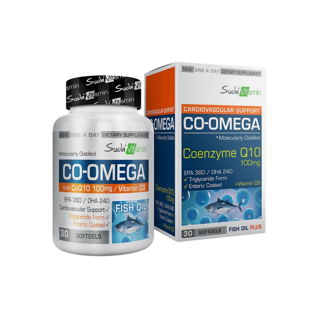 Suda Vitamin CO-Omega Coenzyme Q10 30 Yumuşak Kapsül - Suda Vitamin