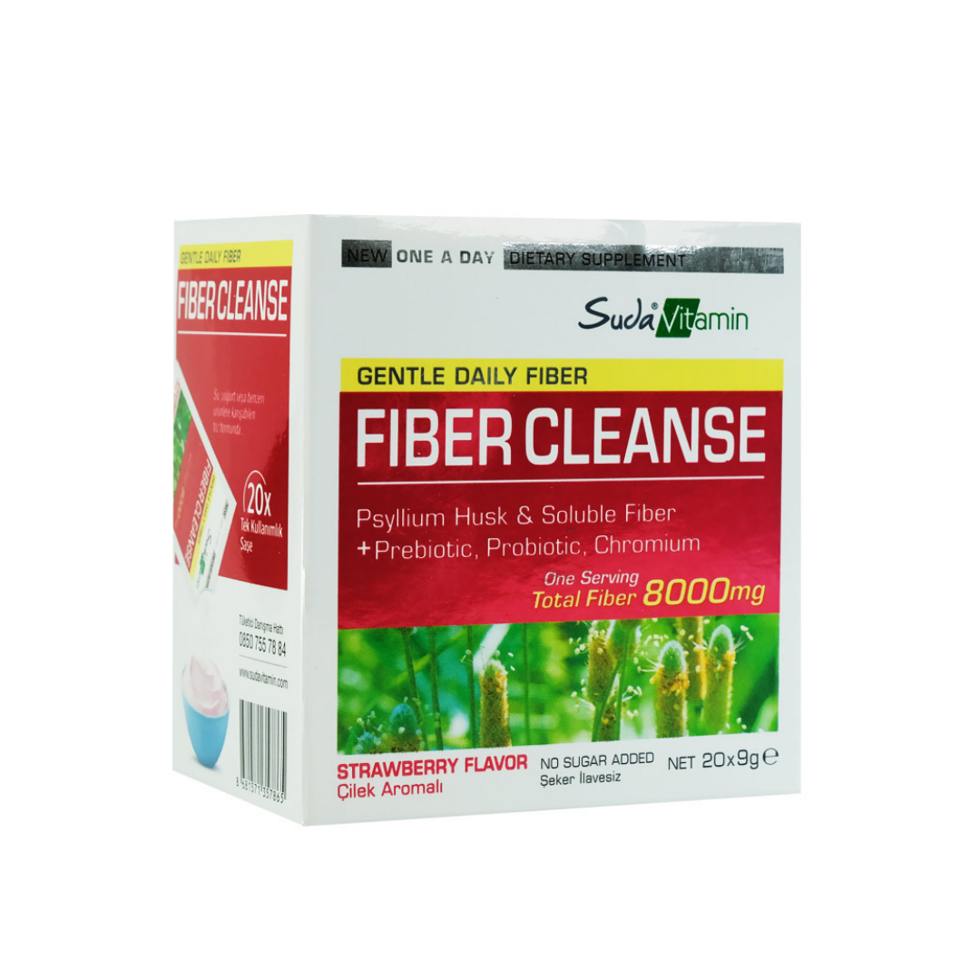 Suda Vitamin Fiber Cleanse Takviye Edici Gıda 20 Saşe - Suda Vitamin