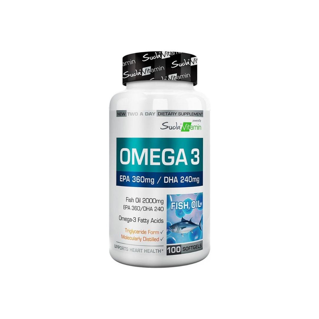 Suda Vitamin Omega 3 2000 mg 100 Yumuşak Jel Kapsül - Suda Vitamin