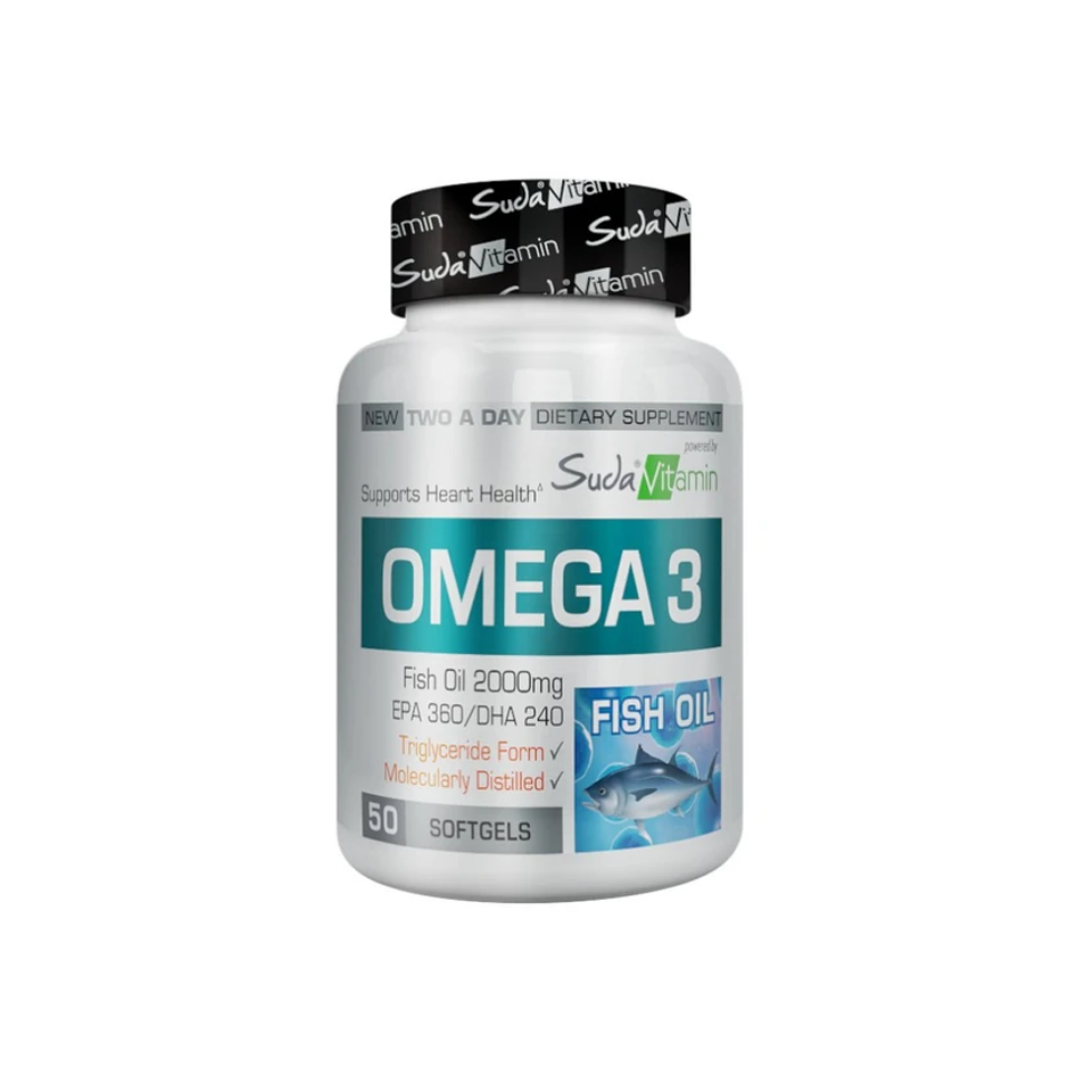 Suda Vitamin Omega 3 2000 mg 50 Yumuşak Kapsül - Suda Vitamin
