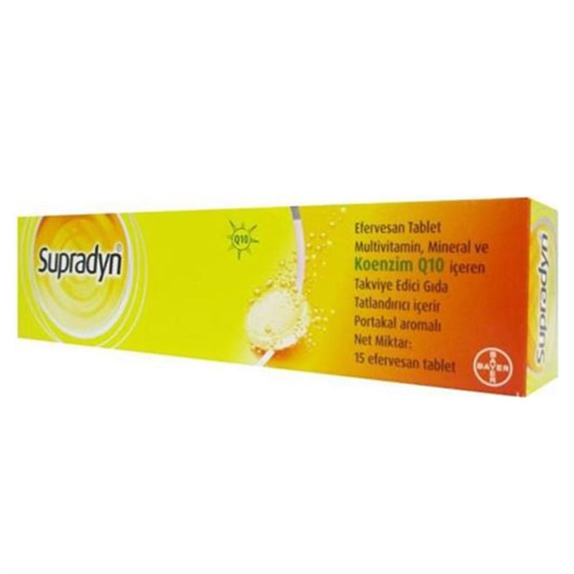 Supradyn Efervesan Portakal Aromalı 15 Tablet - Supradyn