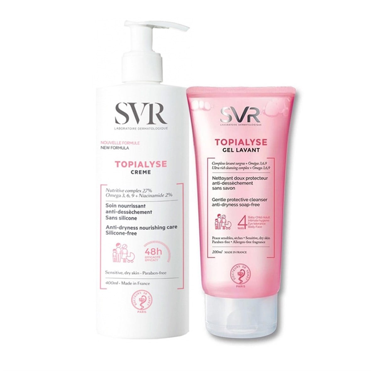 SVR Topialyse Kuru Ciltler için Nemlendirici ve Temizleyici Set - SVR