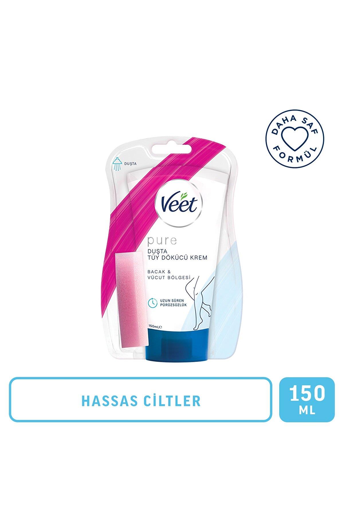 Veet Pure 150ml Duşta Tüy Dökücü Krem Hassas Ciltler - Veet