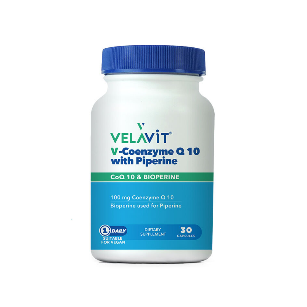 Velavit V-Coenzyme Q10 With Piperine 30 Kapsül - velavit