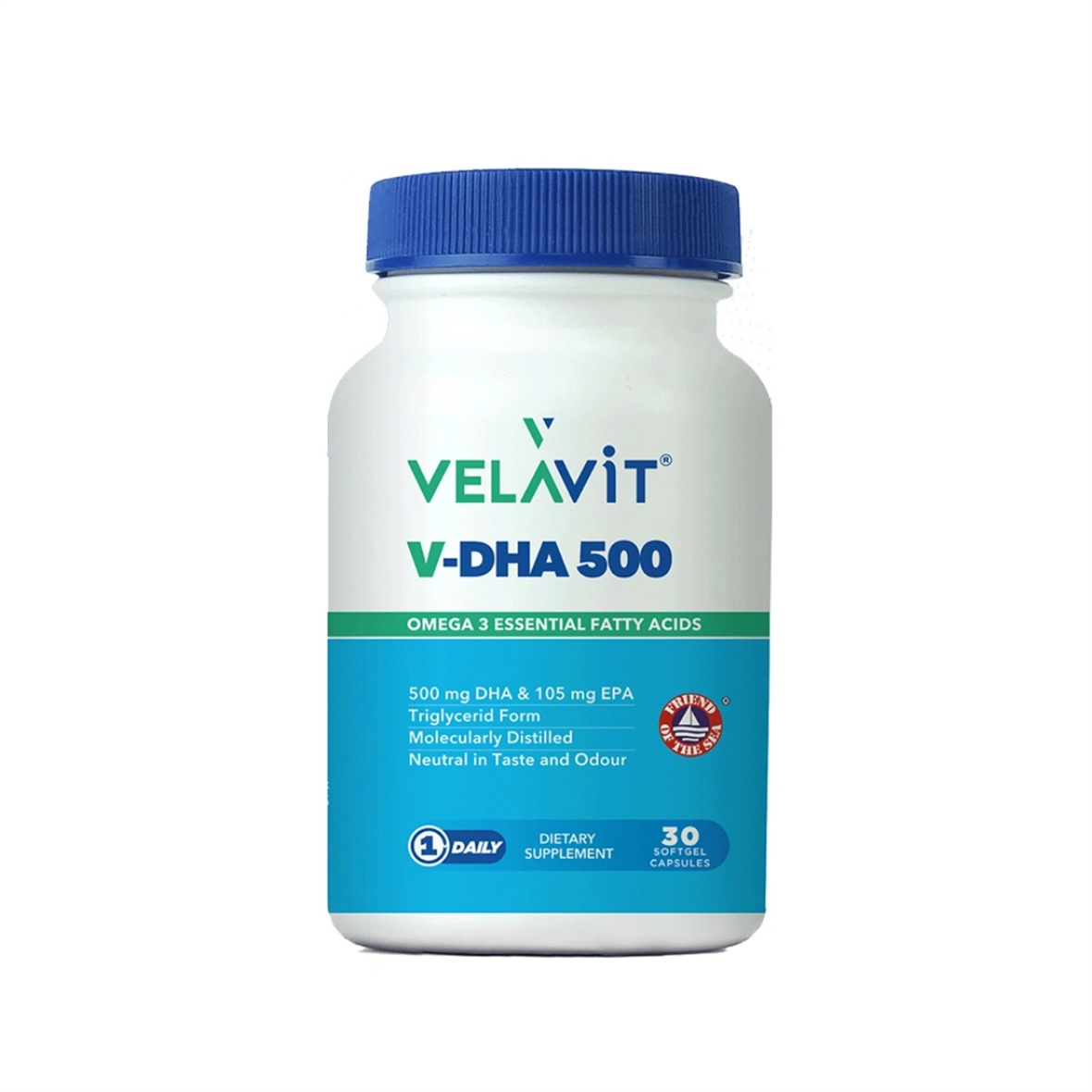Velavit V-dha 500 Takviye Edici Gıda 30 Kapsü - velavit