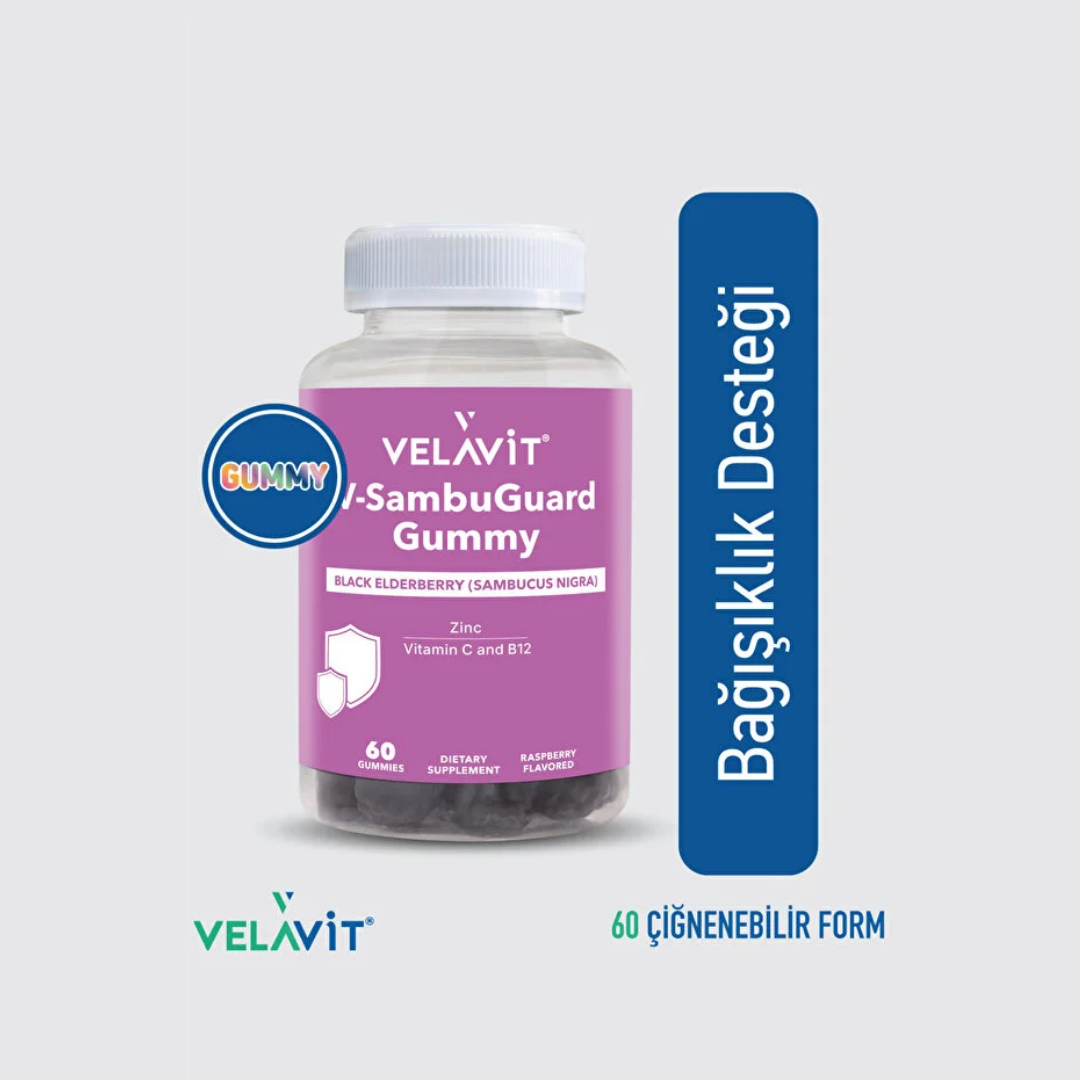 Velavit V-SambuGuard Gummy 60 Çiğnenebilir Tablet - Velavit