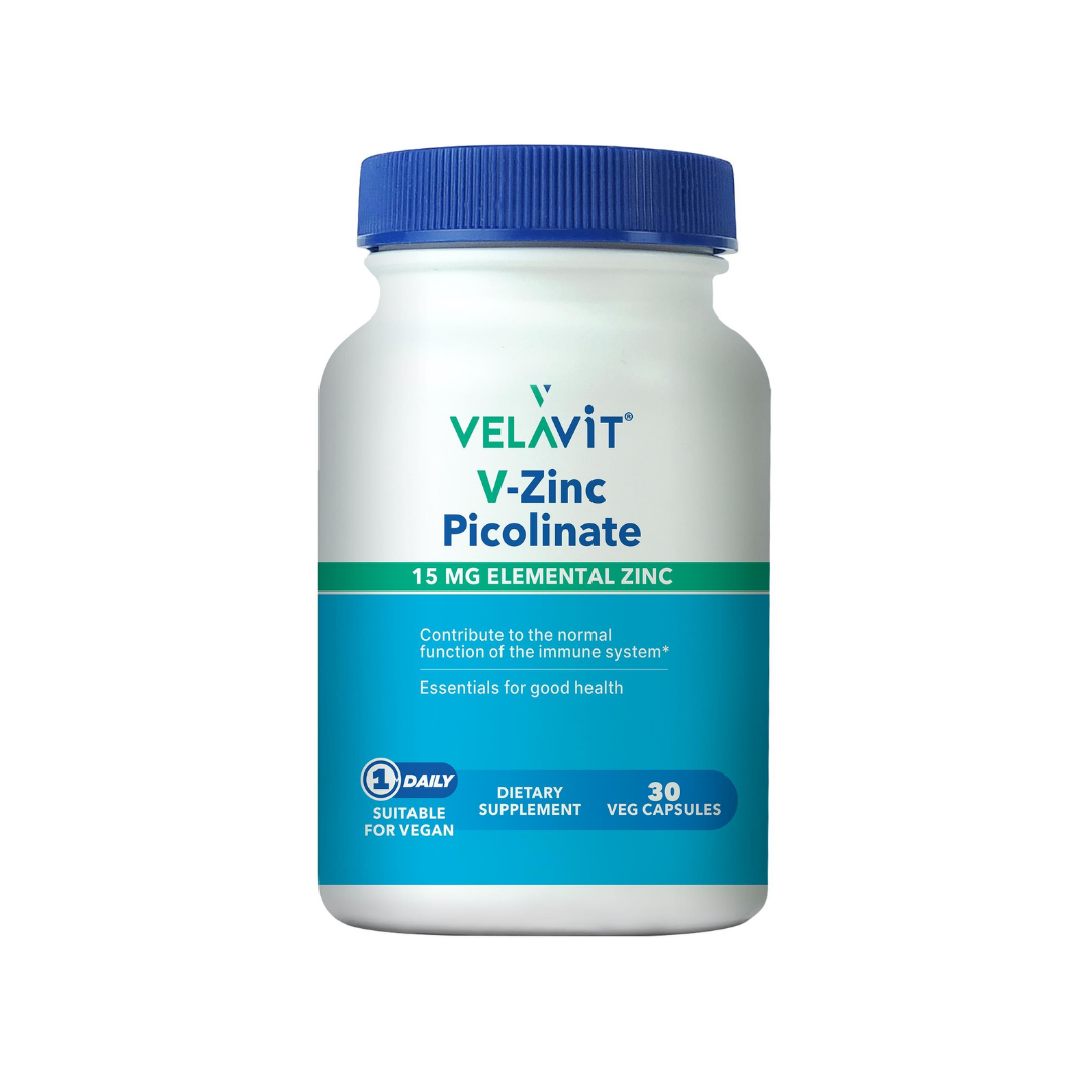 Velavit V-Zinc Picolinate Takviye Edici Gıda 30 Kapsül - Velavit